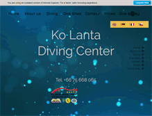 Tablet Screenshot of kolantadivingcenter.com
